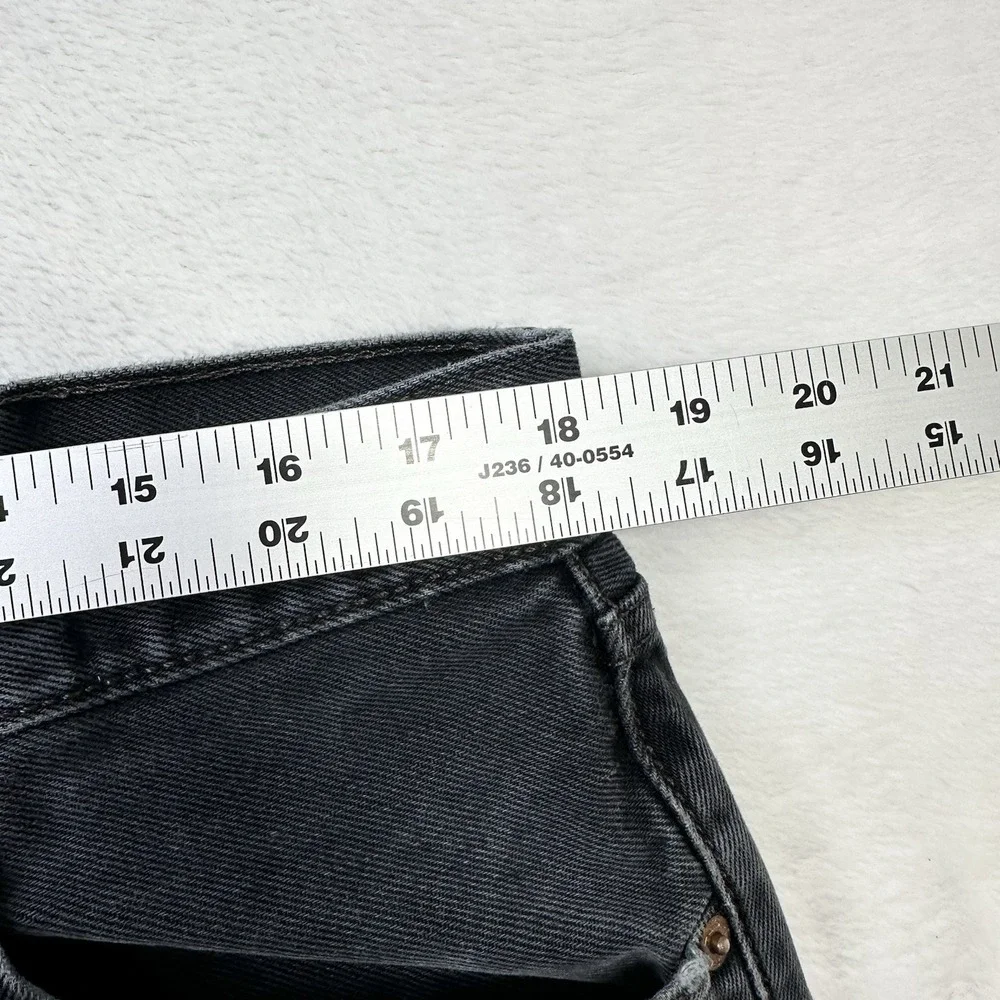 Levis 501 Jeans Mens 38x32 Black Gray‎ Fade Original Fit Measures 36x30 Mexico